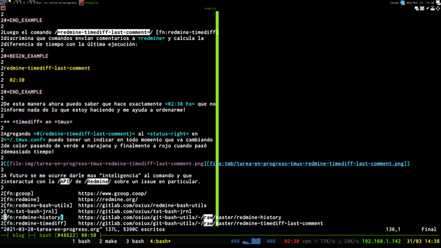 tarea-en-progreso-tmux-redmine-timediff-last-comment.png